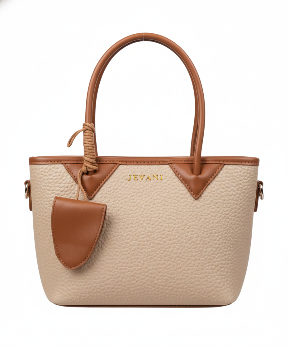 JEVANI Women’s Textured Tote Handbag | Premium Leather Shoulder Bag with Top Handles